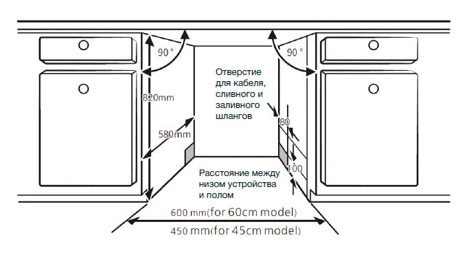 Товар Встраиваемая посудомоечная машина Hyundai HBD470 VSK2258092