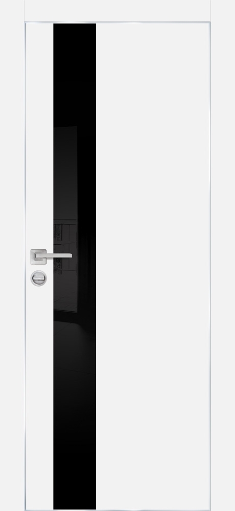 Межкомнатная дверь PX-10  AL кромка с 4-х ст. Белый матовый